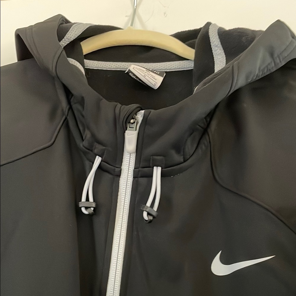 Nike elite Black and Gray Zip-Up‎ Hoodie jacket size large - Picture 3 of 6